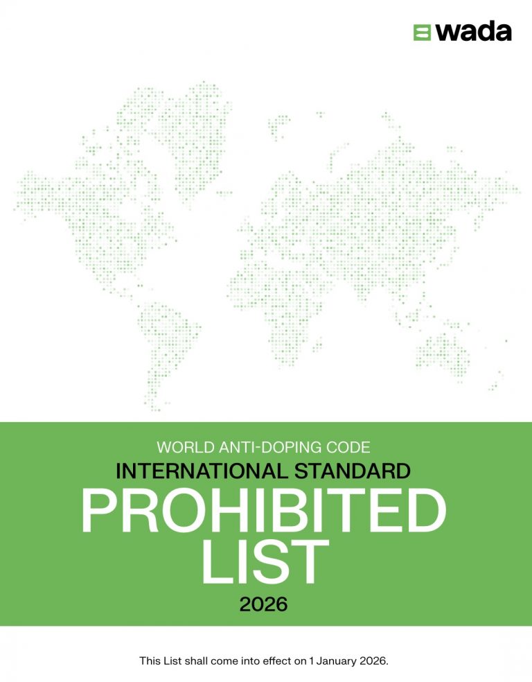 New WADA Prohibited List enforced since January 1, 2026 – International ...